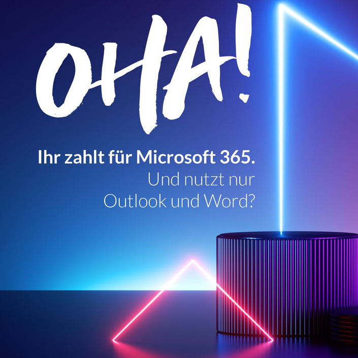 Oha! Ihr zahlt für Microsoft 365 und nutzt nur Outlook und Word? 😱
Hand aufs Herz: Microsoft 365 ist längst in vielen... Oha! Ihr zahlt für Microsoft 365 und nutzt nur Outlook und Word? 😱
Hand aufs Herz: Microsoft 365 ist längst in vielen...