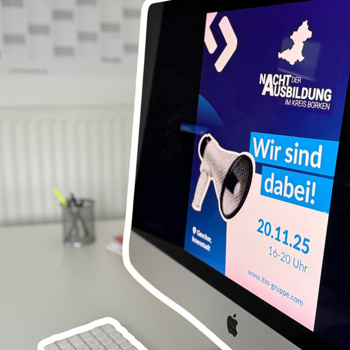 Morgen ist es endlich so weit – die Nacht der Ausbildung 2025 startet! ✨
Auch wir von ITM sind wieder mit dabei und... Morgen ist es endlich so weit – die Nacht der Ausbildung 2025 startet! ✨
Auch wir von ITM sind wieder mit dabei und...